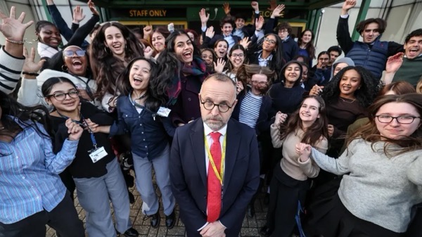 LAE.jpeg Head teacher Mr Crossman with LAE students
